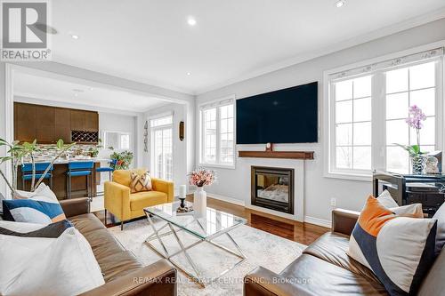 171 Gardenbrooke Trail, Brampton, ON - Indoor Photo Showing Living Room With Fireplace