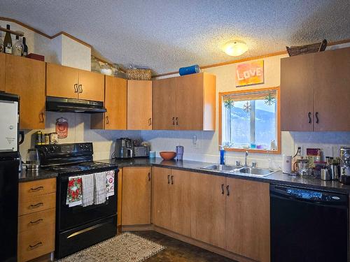 3888 Salmon River Road, Falkland, BC - Indoor Photo Showing Kitchen With Double Sink