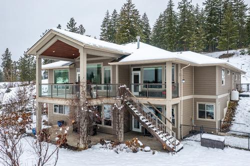 3888 Salmon River Road, Falkland, BC - Outdoor With Deck Patio Veranda With Facade