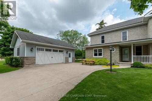 24885 Poplar Hill Road, Middlesex Centre (Ilderton), ON - Outdoor With Deck Patio Veranda With Facade