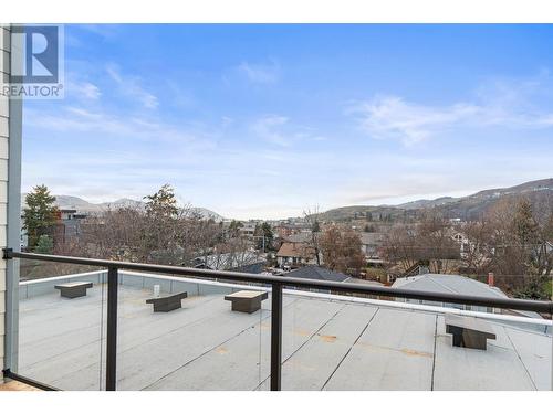 Middle Unit Roof Top Patio - glass. - 3907 26 Street Unit# 2, Vernon, BC - Outdoor With View