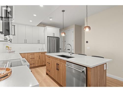 Kitchen - Appliances included. - 3907 26 Street Unit# 2, Vernon, BC - Indoor Photo Showing Kitchen With Stainless Steel Kitchen With Double Sink With Upgraded Kitchen