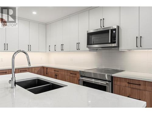 Gourmet Kitchen - Quartz Countertops - 3907 26 Street Unit# 1, Vernon, BC - Indoor Photo Showing Kitchen With Double Sink With Upgraded Kitchen