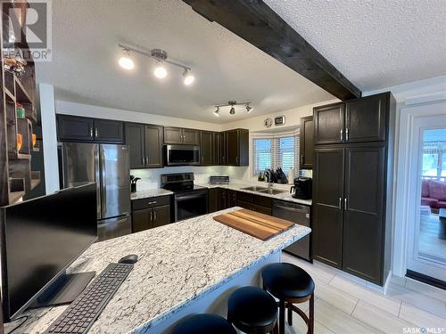 1230 Arnason Street N, Regina, SK - Indoor Photo Showing Kitchen With Double Sink