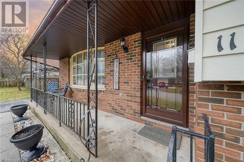 Exterior entry with covered porch - 11 Golden Place, Ingersoll, ON - Outdoor With Exterior