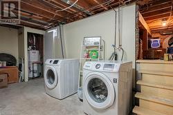 Laundry room in basement - 