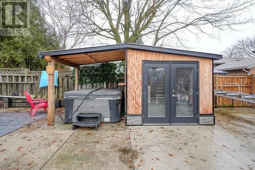 View of shed and hot tub - 11 Golden Place, Ingersoll, ON - Outdoor