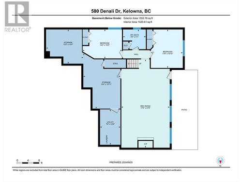 Floor Plan Lower Level - 580 Denali Drive, Kelowna, BC - Other