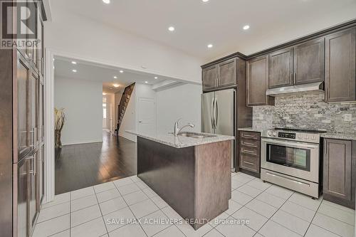 4 Gemma Place, Brampton, ON - Indoor Photo Showing Kitchen With Stainless Steel Kitchen With Upgraded Kitchen