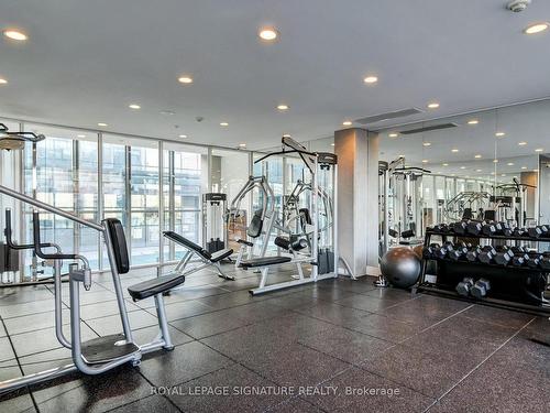 2609-390 Cherry St, Toronto, ON - Indoor Photo Showing Gym Room