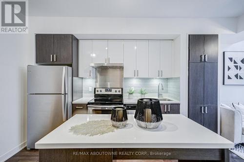 C202 - 5260 Dundas Street, Burlington, ON - Indoor Photo Showing Kitchen With Stainless Steel Kitchen With Upgraded Kitchen