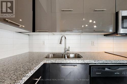 710 - 126 Simcoe Street, Toronto, ON - Indoor Photo Showing Kitchen With Double Sink With Upgraded Kitchen