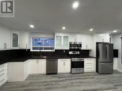 Upper - 43 Farmington Drive, Brampton, ON - Indoor Photo Showing Kitchen With Stainless Steel Kitchen With Double Sink