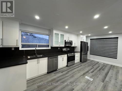 Upper - 43 Farmington Drive, Brampton, ON - Indoor Photo Showing Kitchen With Stainless Steel Kitchen With Double Sink