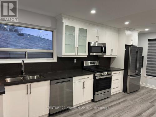 Upper - 43 Farmington Drive, Brampton, ON - Indoor Photo Showing Kitchen With Stainless Steel Kitchen With Double Sink