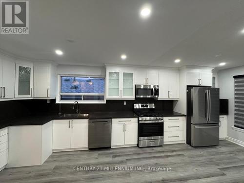 Upper - 43 Farmington Drive, Brampton, ON - Indoor Photo Showing Kitchen With Stainless Steel Kitchen