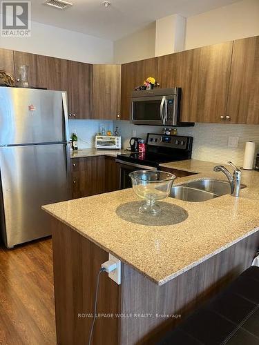 1208 - 1 Victoria Street S, Kitchener, ON - Indoor Photo Showing Kitchen With Stainless Steel Kitchen With Double Sink