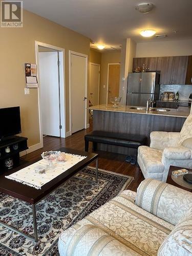 1208 - 1 Victoria Street S, Kitchener, ON - Indoor Photo Showing Living Room