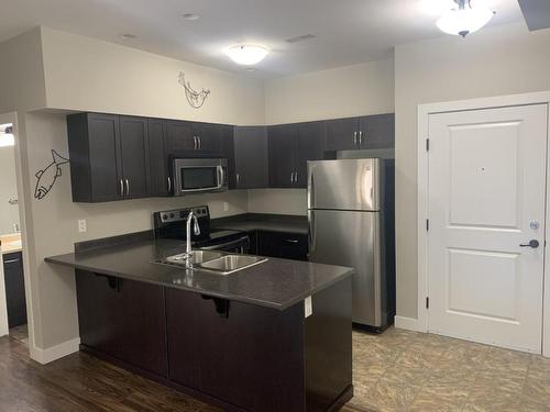 403-5170 Dallas Drive, Kamloops, BC - Indoor Photo Showing Kitchen With Double Sink