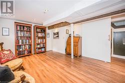 Living area featuring light wood-type flooring - 