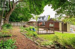 View of yard featuring a deck - 