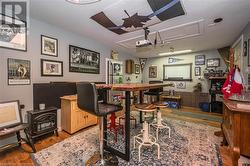 Dining room featuring wood-type flooring - 