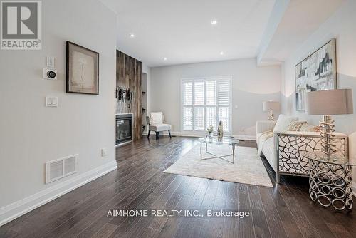 20 Mcgurran Lane, Richmond Hill, ON - Indoor Photo Showing Living Room With Fireplace