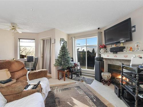 305-2511 Quadra St, Victoria, BC - Indoor Photo Showing Living Room With Fireplace