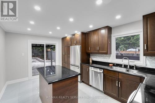 Upper - 3471 Chartrand Crescent, Mississauga, ON - Indoor Photo Showing Kitchen With Double Sink