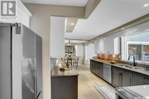 1651 Marshal Crescent, Moose Jaw, SK - Indoor Photo Showing Kitchen With Double Sink