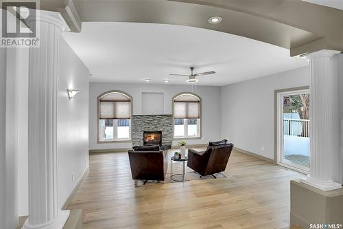 1651 Marshal Crescent, Moose Jaw, SK - Indoor With Fireplace