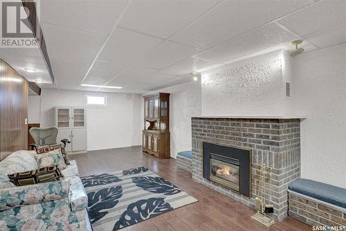 1103 Simpson Avenue, Moose Jaw, SK - Indoor With Fireplace