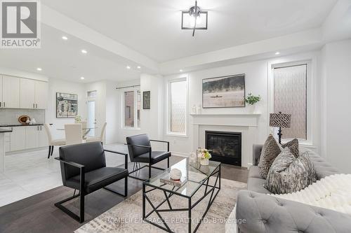 2885 Foxden Square, Pickering, ON - Indoor Photo Showing Living Room With Fireplace