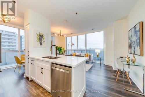 509 - 55 Speers Road, Oakville, ON - Indoor Photo Showing Kitchen With Double Sink