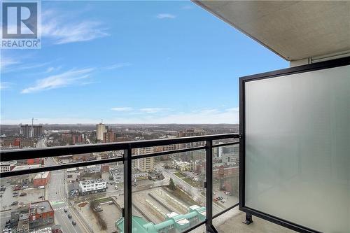 60 Charles Street Unit# 2403, Kitchener, ON - Outdoor With Balcony With View