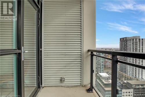 60 Charles Street Unit# 2403, Kitchener, ON - Outdoor With Balcony With Exterior