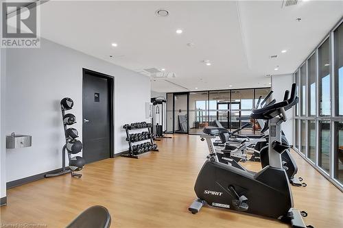 60 Charles Street Unit# 2403, Kitchener, ON - Indoor Photo Showing Gym Room