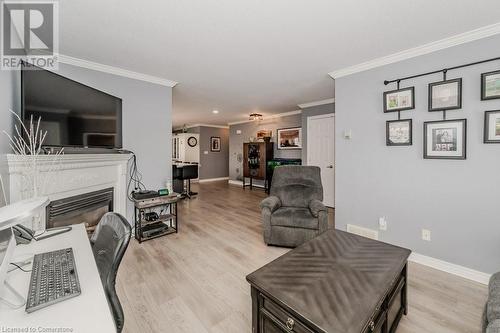 6 Abraham Drive N, Stratford, ON - Indoor Photo Showing Living Room With Fireplace