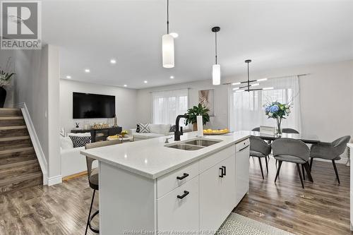 1176 Kamloops, Windsor, ON - Indoor Photo Showing Kitchen With Double Sink