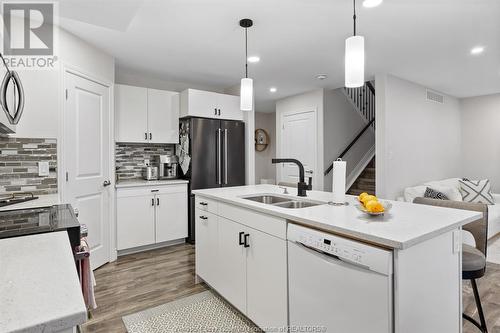 1176 Kamloops, Windsor, ON - Indoor Photo Showing Kitchen With Double Sink