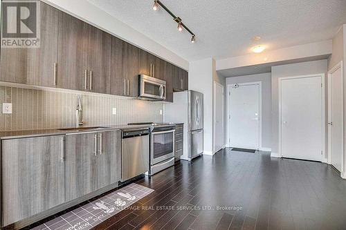 2601 - 510 Curran Place, Mississauga, ON - Indoor Photo Showing Kitchen With Stainless Steel Kitchen With Upgraded Kitchen