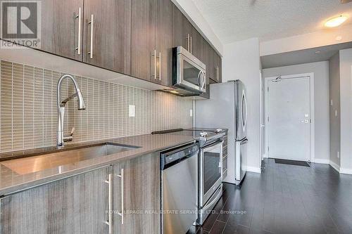 2601 - 510 Curran Place, Mississauga, ON - Indoor Photo Showing Kitchen With Stainless Steel Kitchen With Upgraded Kitchen