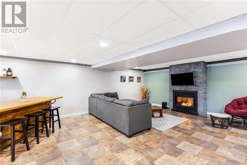 4450 Park Avenue, Hanmer, ON - Indoor With Fireplace