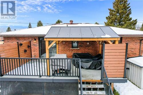 4450 Park Avenue, Hanmer, ON - Outdoor With Deck Patio Veranda With Exterior