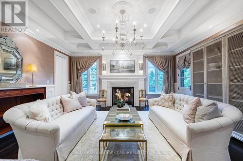 12 Sandy Ridge Court, Whitchurch-Stouffville, ON - Indoor Photo Showing Living Room With Fireplace