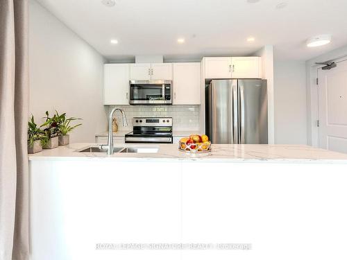 301-153 Wilson St W, Hamilton, ON - Indoor Photo Showing Kitchen With Stainless Steel Kitchen With Double Sink