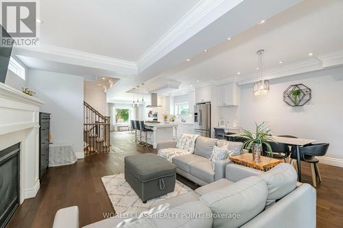 41 Howarth Avenue, Toronto, ON - Indoor Photo Showing Living Room With Fireplace