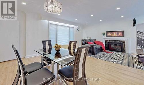 7 Foxwarren Drive, Toronto, ON - Indoor Photo Showing Dining Room With Fireplace