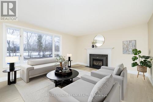 1245 Fairway Drive, Ottawa, ON - Indoor Photo Showing Living Room With Fireplace