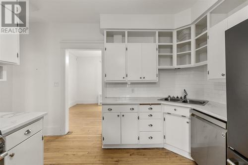 129 Leo Ave, Sault Ste. Marie, ON - Indoor Photo Showing Kitchen With Double Sink